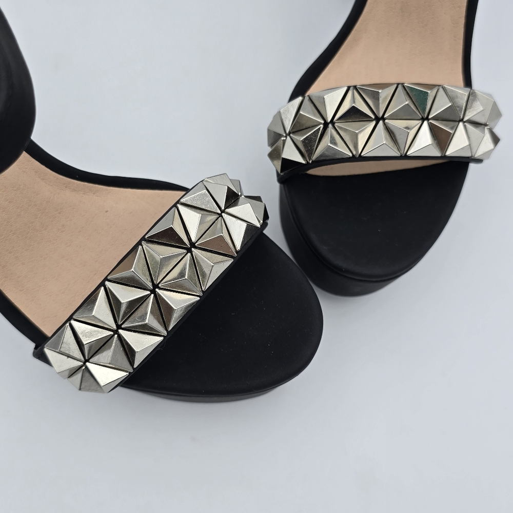 Chinese Laundry Arnette Studded Platform Heels, Black Nubuck, Women's 7.5M - Picture 5 of 15